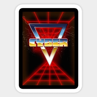 Cyber 1980s Sticker